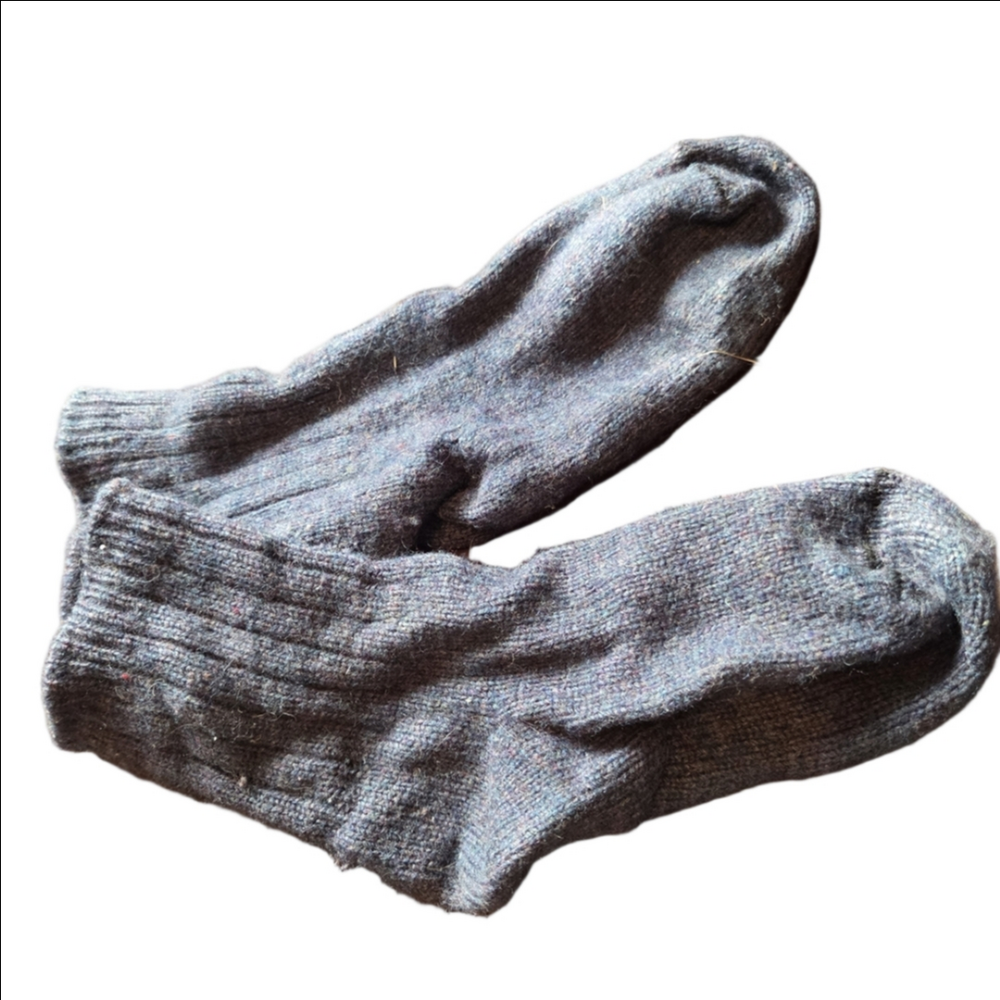 Soft Knit Wool Socks - Classic Purple